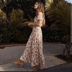 Christy Dawn Lucille dress in cream floral size small